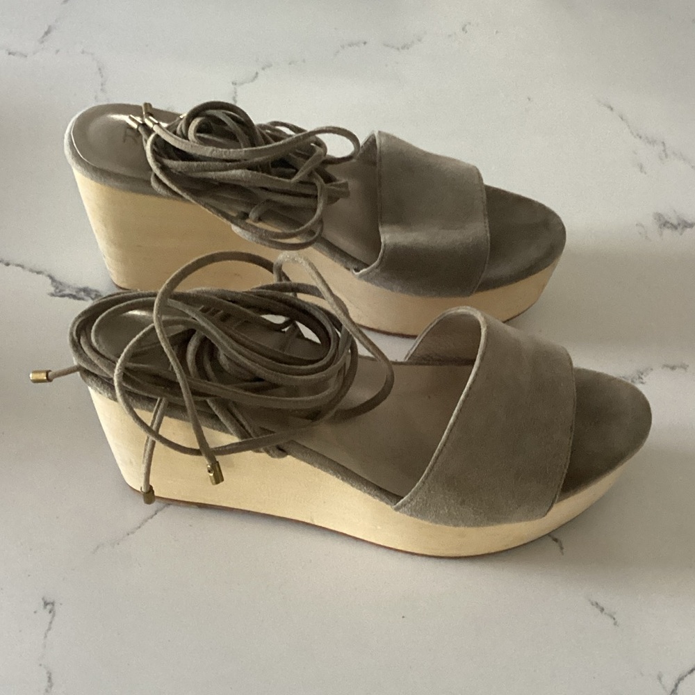 Raye wood wedge platform sandals